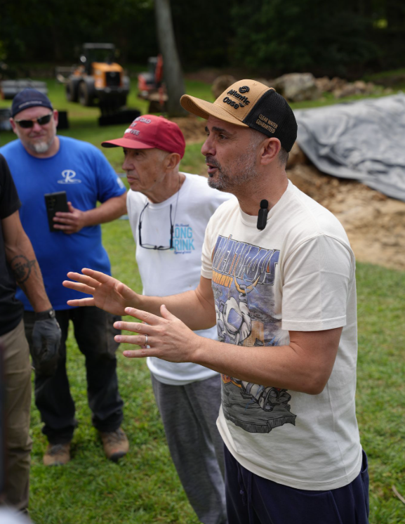 A builder who enjoys golf, cigars, cooking, bourbon, architecture, or classic automobiles may connect with people who would never have encountered a traditional pond post. Those interests can overlap with audiences that can invest in high-end outdoor environments.