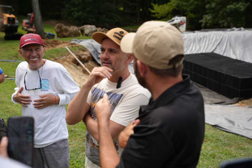 Brian Fitzsimmons assembled an experienced crew that included the Fitz&rsquo;s Fish Ponds team, Atlantic-Oase representatives, independent pond builders, equipment operators, designers, and other industry professionals.