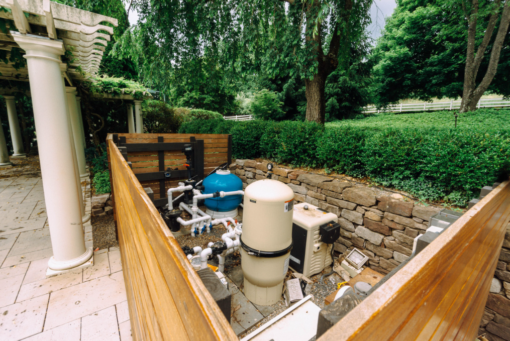 Koi pond filter system