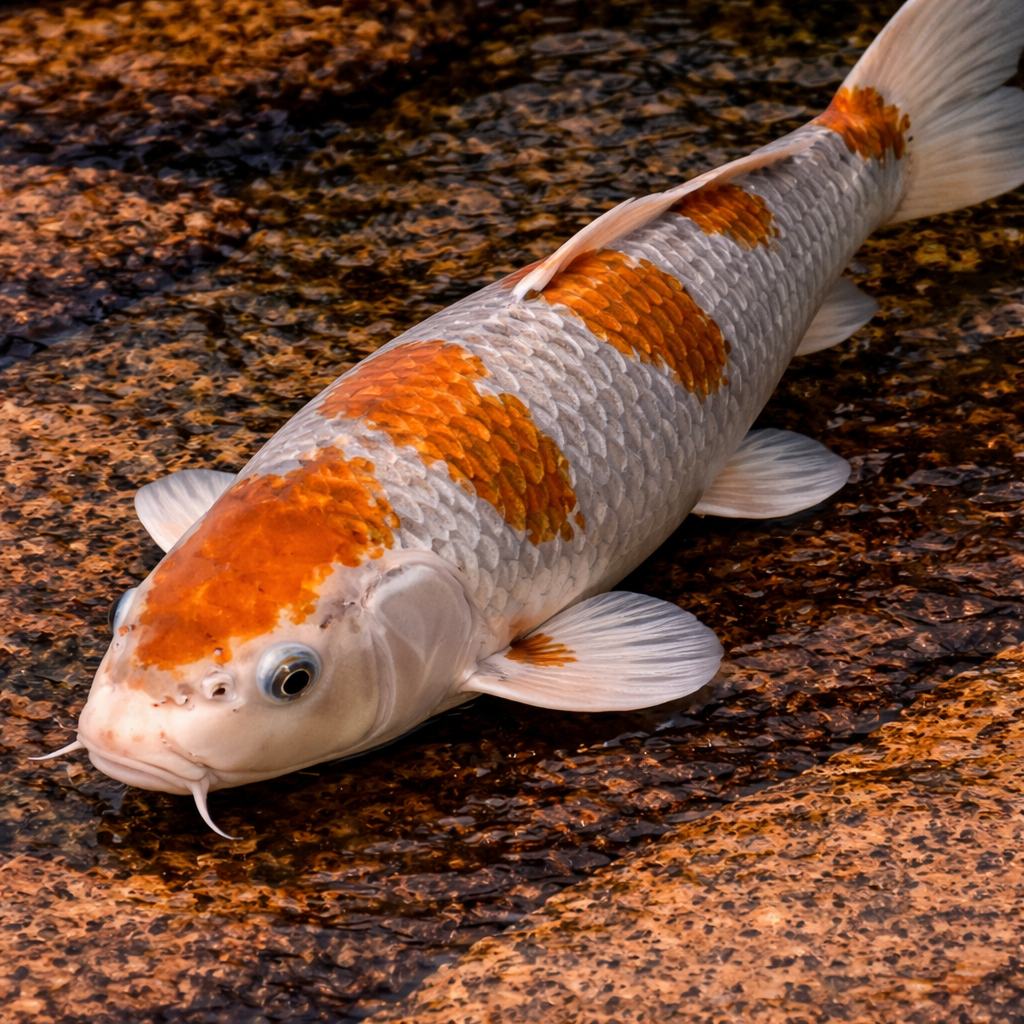 Ochiba is loved for its soft, earthy tones, often described as a leaves-on-water look. It&rsquo;s a strong pond favorite because it adds warmth and contrast without competing too aggressively with brighter koi in the mix.