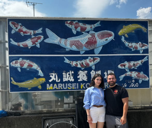 “They were everywhere,” Luke said with awe. “I learned so much about how breeders protect and nurture their koi, and I can already see ways I could improve my own setups back home.”