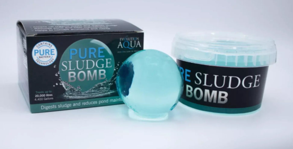 Dealing with sludge beneath the surface? Sludge Bomb from Fitz&rsquo;s Fish Ponds contains beneficial bacteria and enzymes formulated to help break down fish waste, decaying plant material, and organic muck on the pond bottom. 