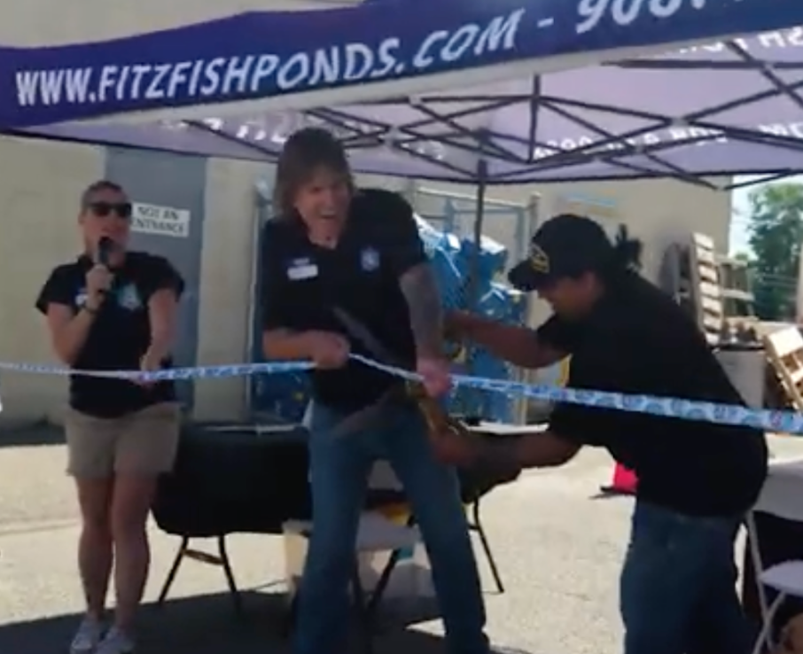 The official ribbon-cutting took place at 10:30 a.m., symbolically marking the transition from Lily Pond Emporium to Fitz&rsquo;s Fish Ponds Mount Holly.